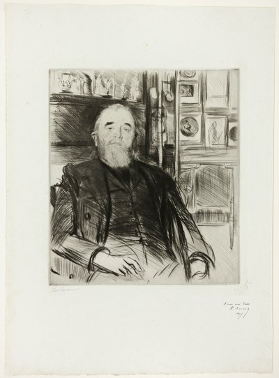 Porträt von Alexis Rouart von Paul Cesar Helleu