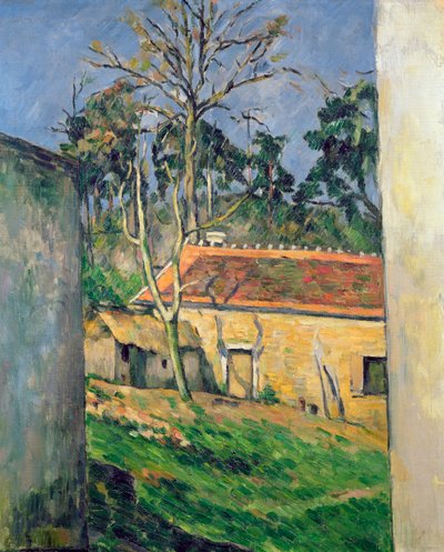 Bauernhof in Auvers, ca. 1879-80 von Paul Cézanne