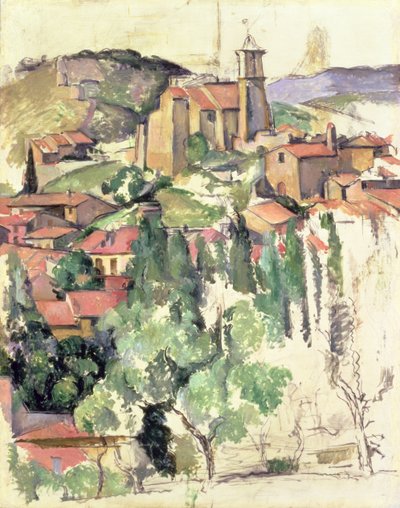 Das Dorf Gardanne von Paul Cézanne