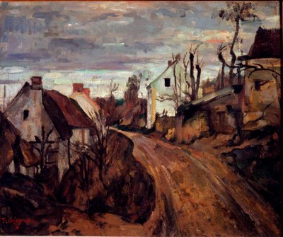 Dorfstraße, Auvers von Paul Cézanne