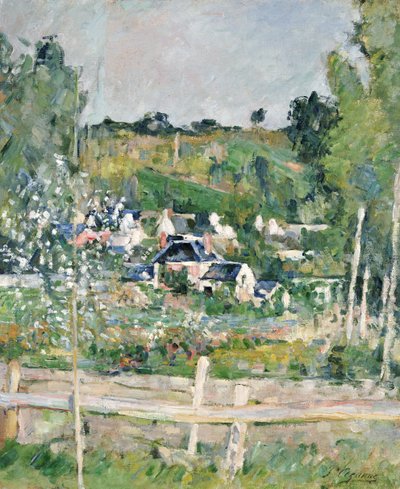 Ein Blick auf Auvers-sur-Oise, Der Zaun, ca. 1873 von Paul Cézanne