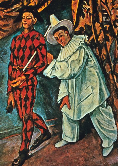 Arlequin et Pierrot, 1888 von Paul Cézanne