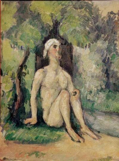 Badender am Wasser von Paul Cézanne
