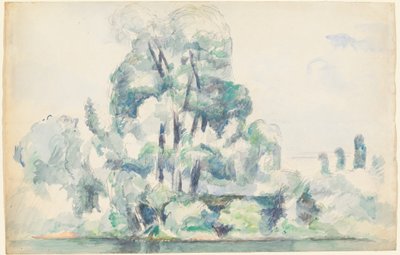 Ufer der Seine bei Médan von Paul Cézanne
