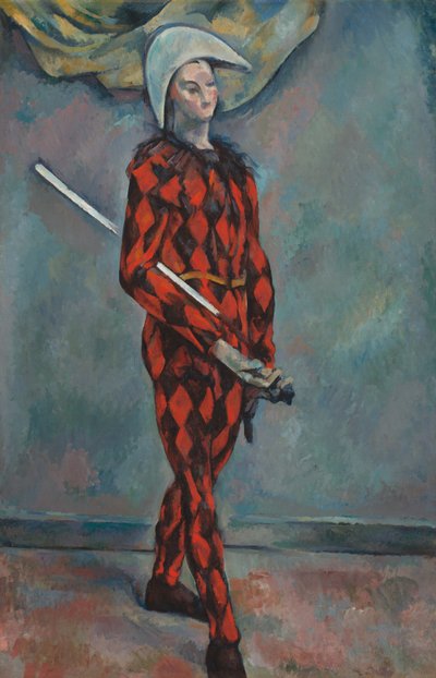 Harlekin, 1888-1890 von Paul Cézanne