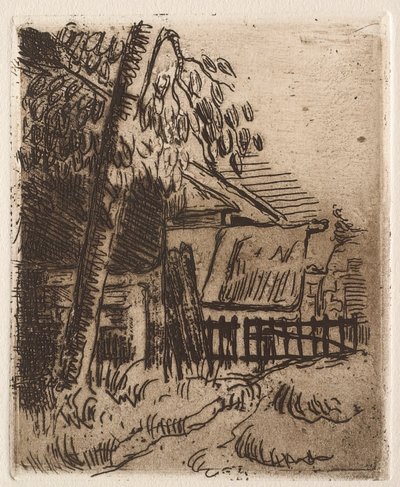 Landschaft in Auvers, 1873 von Paul Cézanne