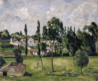 Landschaft mit Wasserlinie, ca. 1879 von Paul Cézanne