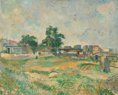Landschaft nahe Paris von Paul Cézanne