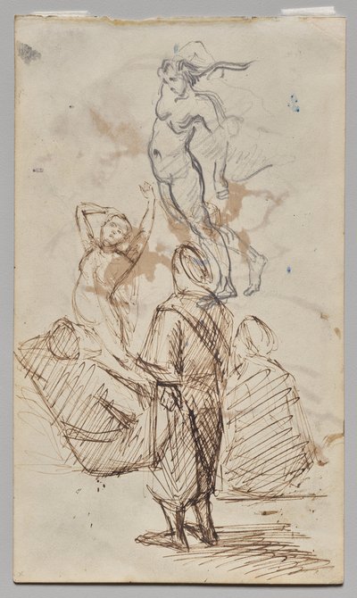 Blatt mit Studien von Paul Cézanne