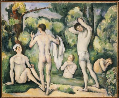 Die fünf Badenden, ca. 1880-82 von Paul Cézanne