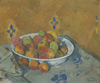 Der Teller mit Äpfeln von Paul Cézanne