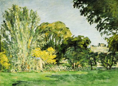 Bäume in Jas de Bouffan von Paul Cézanne