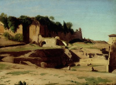 Der Kaiserpalast auf dem Palatin, Rom von Paul Flandrin
