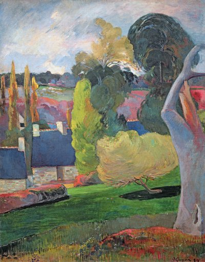 Bretagne Landschaft, 1894 von Paul Gauguin