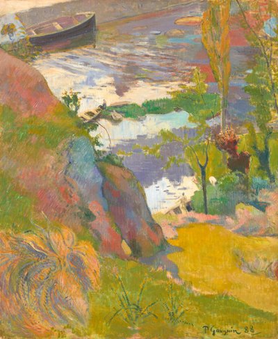 Fischer und Badende am Aven von Paul Gauguin