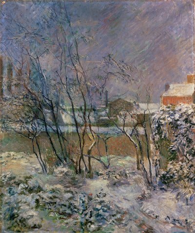 Garten im Schnee, 1883 von Paul Gauguin