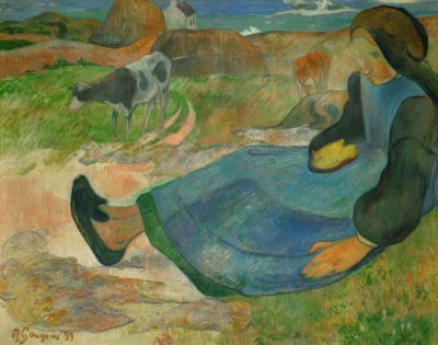 Die Kuhhirtin, oder Junge Bretonin von Paul Gauguin