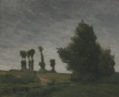 Landschaft mit Pappeln von Paul Gauguin