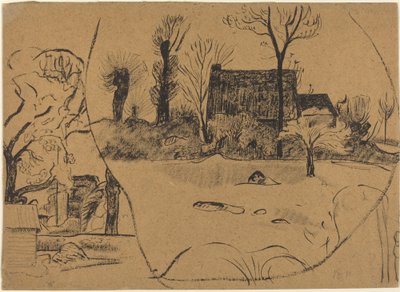 Landschaft bei Pont-Aven von Paul Gauguin