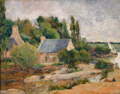 Les lavandières a Pont-Aven von Paul Gauguin