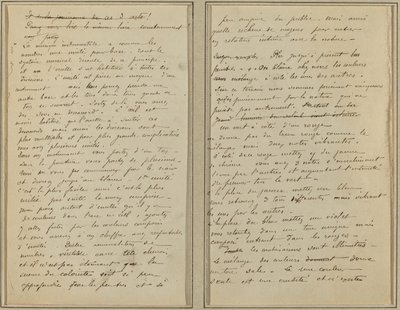 Manuskriptseiten von Paul Gauguin