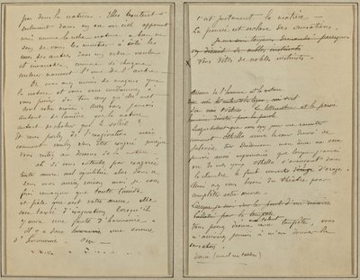 Manuskriptseiten [Rückseite] von Paul Gauguin