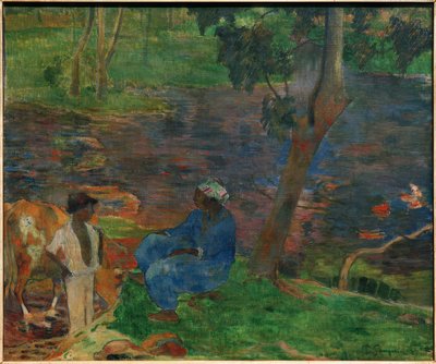 Martinique (Am Teichufer) von Paul Gauguin