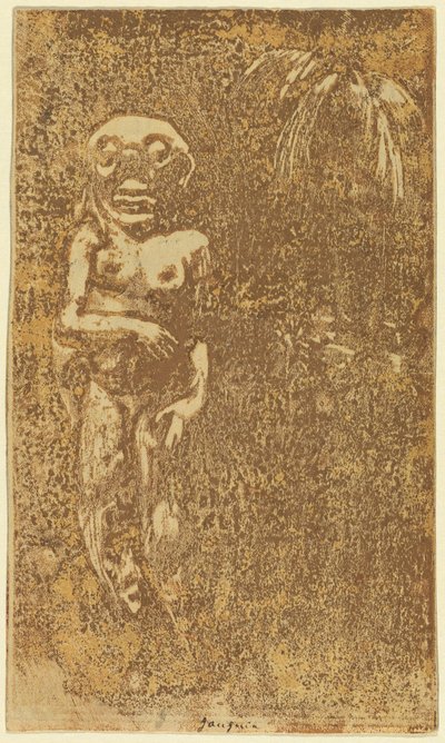 Oviri (Der Wilde) [recto] von Paul Gauguin