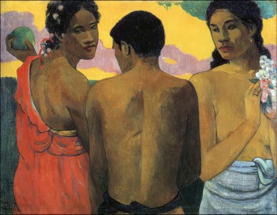 P. Gauguin, Drei Tahitianer von Paul Gauguin