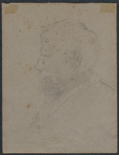Profilbüste eines Mannes (verso) von Paul Gauguin