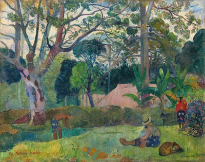 Te raau rahi Der große Baum, 1891 von Paul Gauguin