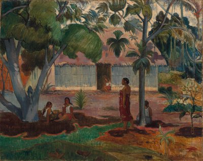 Der große Baum, 1891 von Paul Gauguin