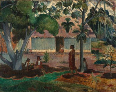 Der große Baum, 1891 von Paul Gauguin