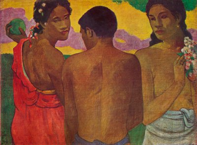 Die drei Tahitianer, 1899 von Paul Gauguin