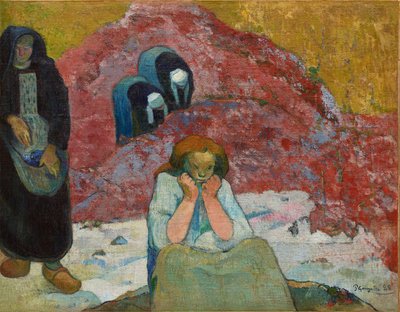 Die Weinlese, menschliches Elend, 1888 von Paul Gauguin