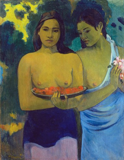 Zwei Tahitianer von Paul Gauguin