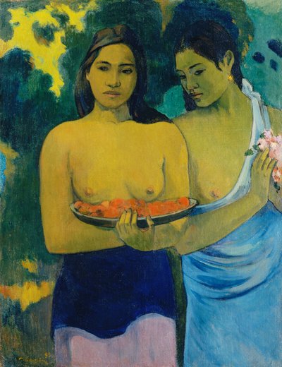 Zwei tahitianische Frauen von Paul Gauguin