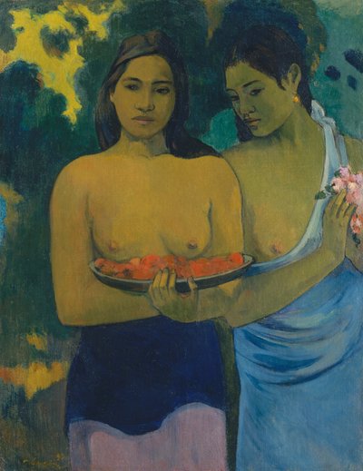 Zwei tahitianische Frauen von Paul Gauguin