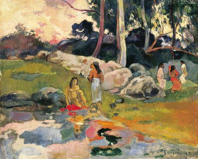 Frauen am Flussufer von Paul Gauguin