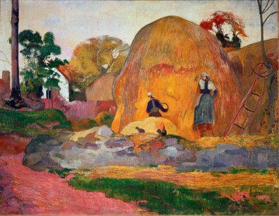 Gelbe Heuhaufen oder Goldene Ernte von Paul Gauguin
