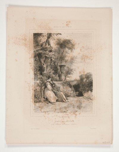 Vor dem Sterben von Paul Gavarni