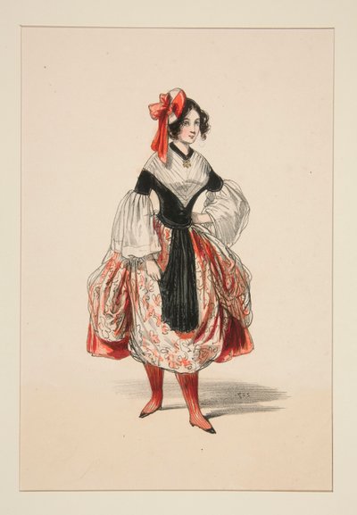 BACHELETTE. Berret (sic) aus Satin. von Paul Gavarni