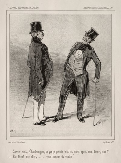 Baliverneries Parisiennes von Paul Gavarni