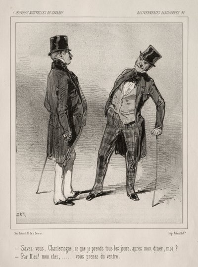 Baliverneries Parisiennes von Paul Gavarni