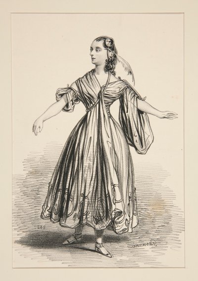Kostüm von Mademoiselle Dejazet. Rolle von L von Paul Gavarni