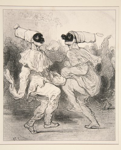 Des Pierrots gemalt von sich selbst von Paul Gavarni