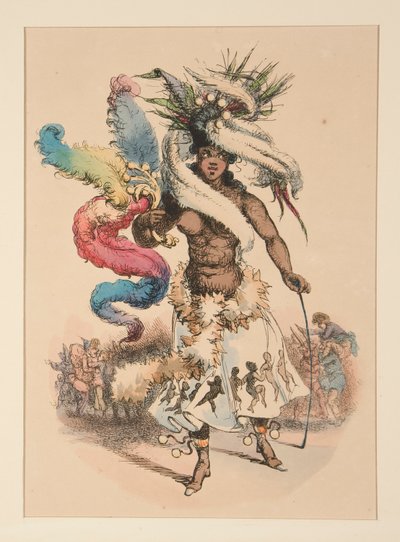 IDOL DES SCHWARZEN. - FETISCH. von Paul Gavarni