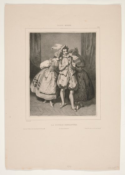 Die doppelte Begegnung von Paul Gavarni