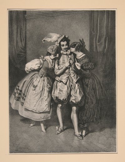Die doppelte Begegnung von Paul Gavarni