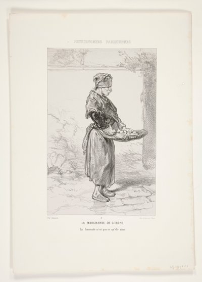 Die Zitronenhändlerin von Paul Gavarni